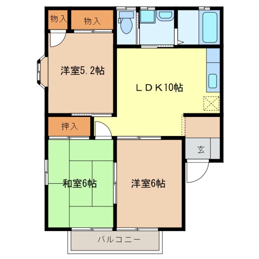 間取図 アメニティライフ2棟