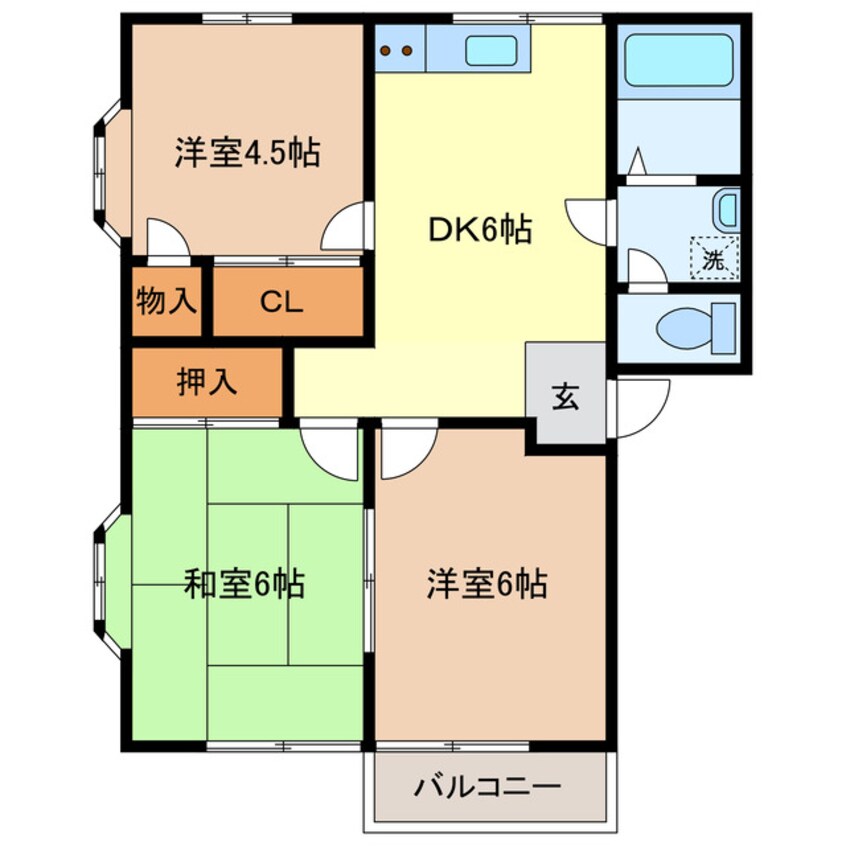 間取図 本城弐番館