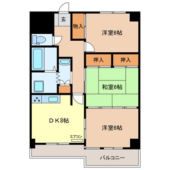 間取図 ラフェスタ足利本城