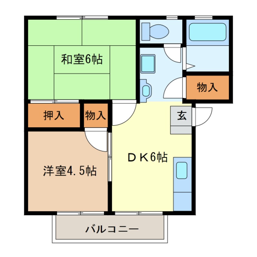 間取図 サンハイツ常盤