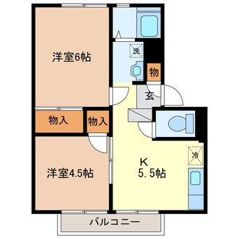 間取図 エントピア大月