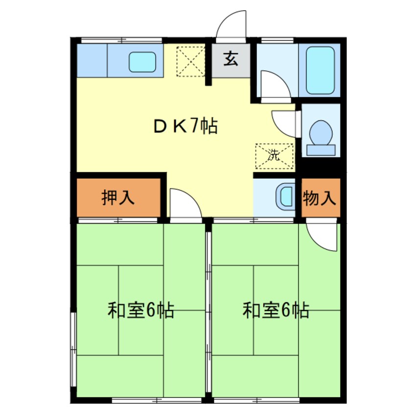 間取図 シティハイムハツガイA