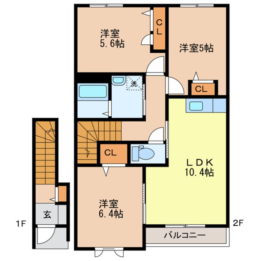 間取図 プレステージＡ