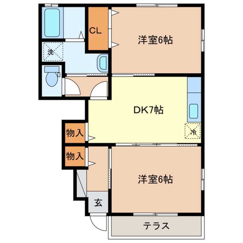 間取図 ウッドコート山下