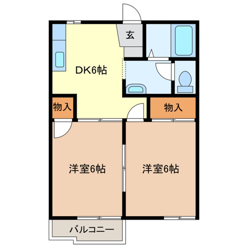 間取図 ハイツフィノーバ