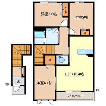 間取図 クラウディア