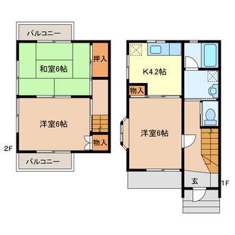 間取図 ピアタウン毛野2