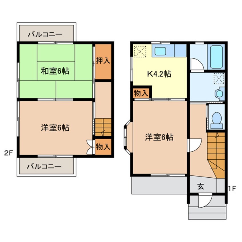 間取図 ピアタウン毛野2