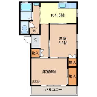 間取図 根岸コーポ（福居町）