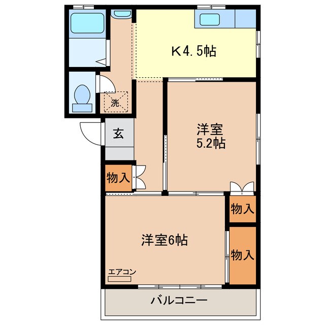 間取り図 根岸コーポ（福居町）