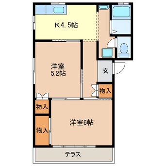 間取図 根岸コーポ（福居町）