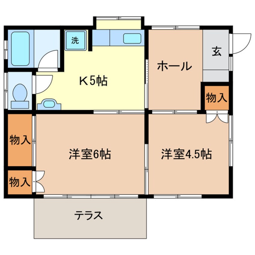 間取図 根岸方貸家Ｃ（福居町）