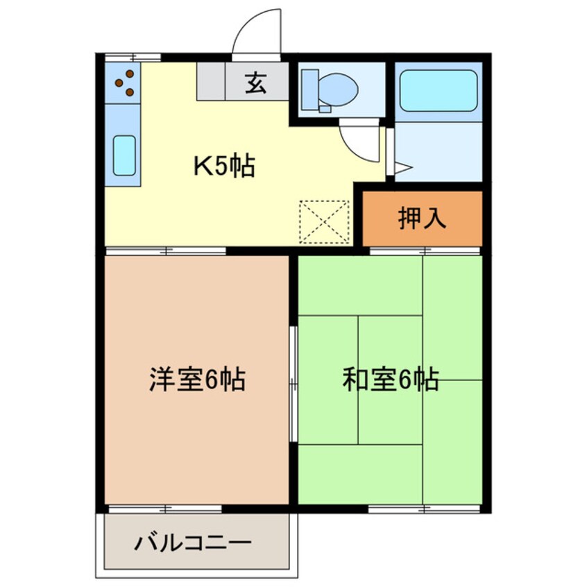 間取図 ハイツ東砂原