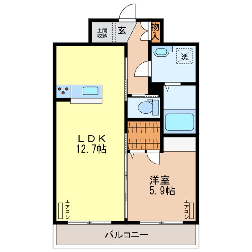 間取図 シャーメゾン山川