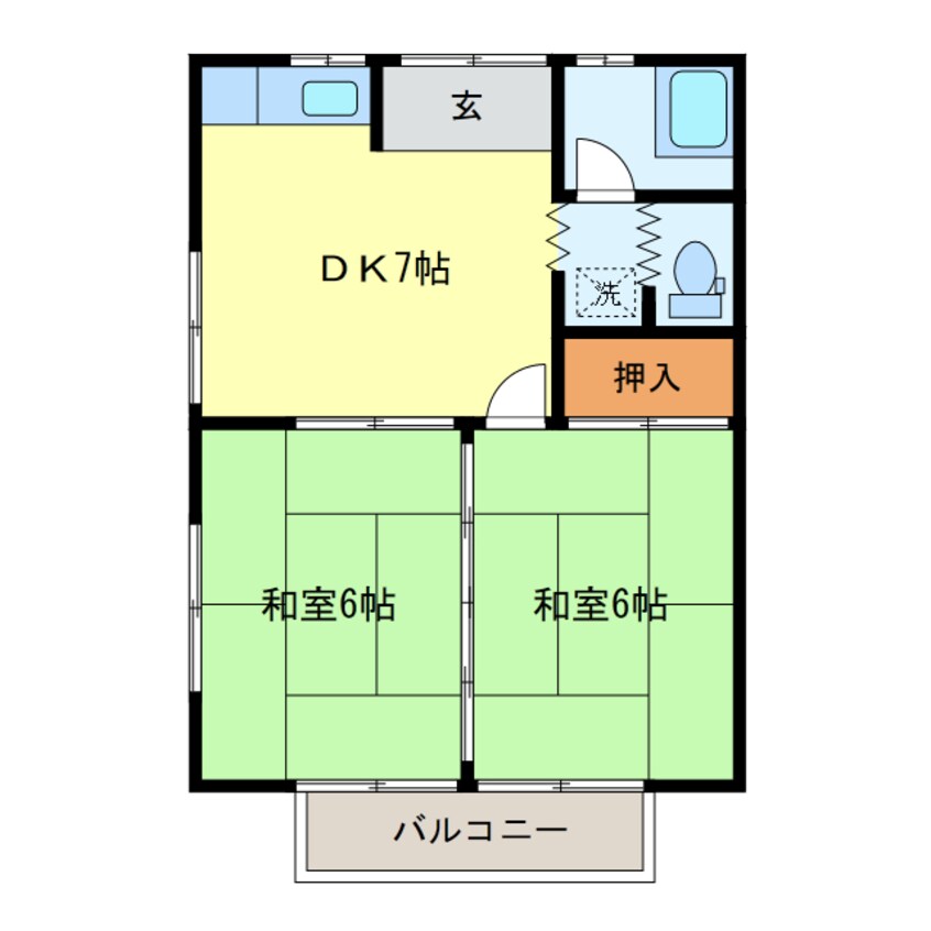 間取図 田部田アパート