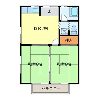 間取図 田部田アパート