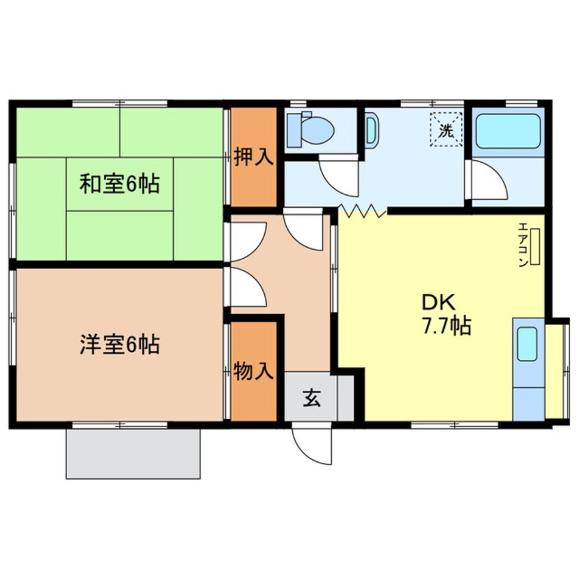 間取図 Aコープタウン山下