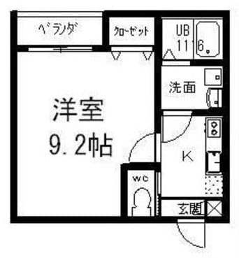 間取図 BUENA関屋堀割