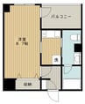 BUENA西堀通5番町 1Kの間取り