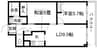ヴィエンナーレ2000 2LDKの間取り