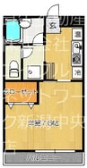 ウイロー東出来島 1Kの間取り