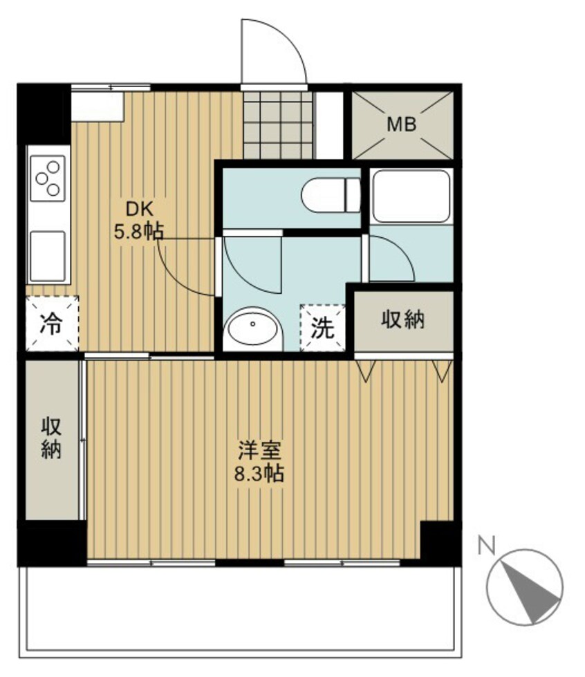 間取図 BUENA西堀前通一番町