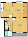 RENO長嶺2 2DKの間取り