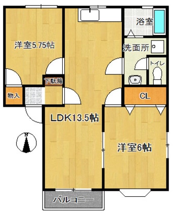 間取図 メンバーズタウン女池A棟