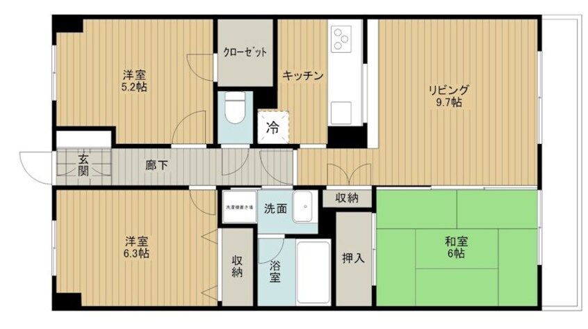 間取図 楠風イルミナ