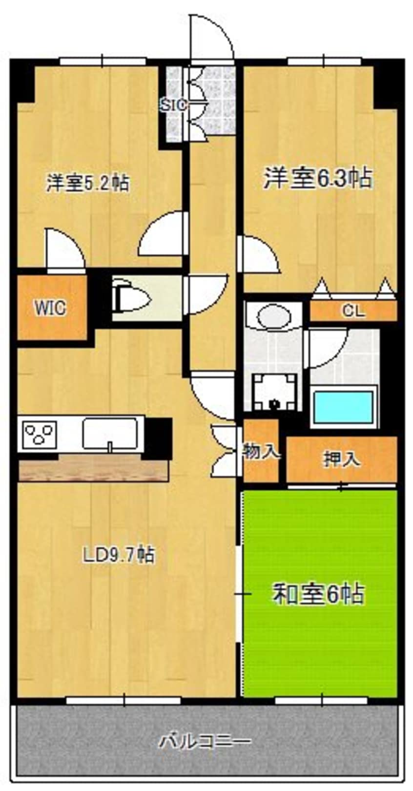 間取図 楠風イルミナ