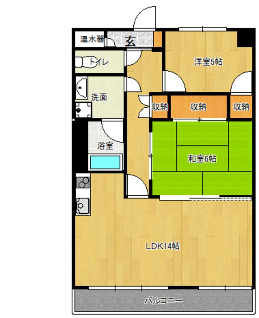 間取図 ラポール菜の花館