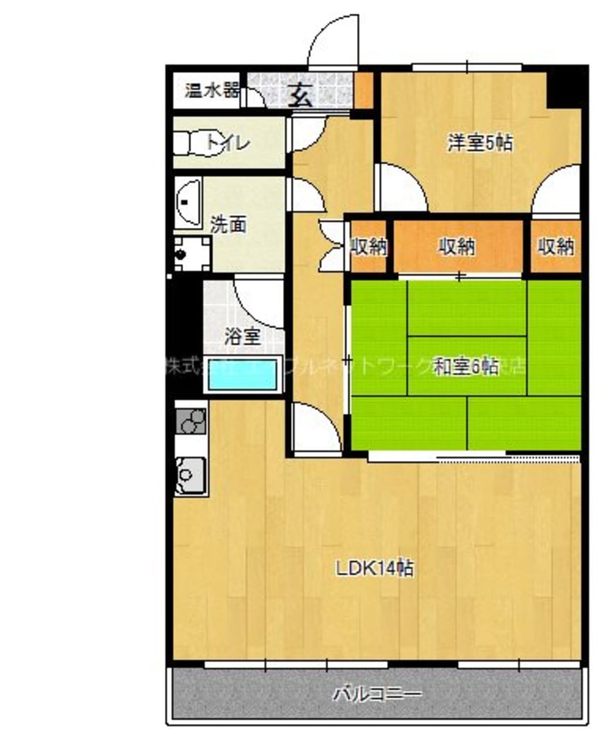 間取図 ラポール菜の花館