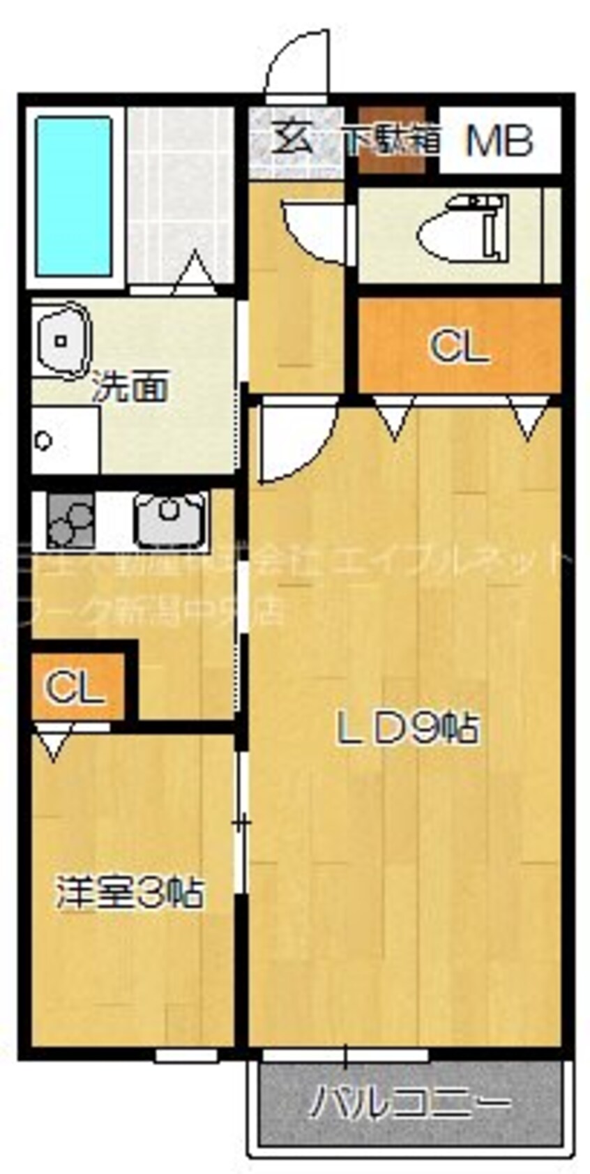 間取図 プレイス関新