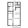 プレイス関新 1LDKの間取り