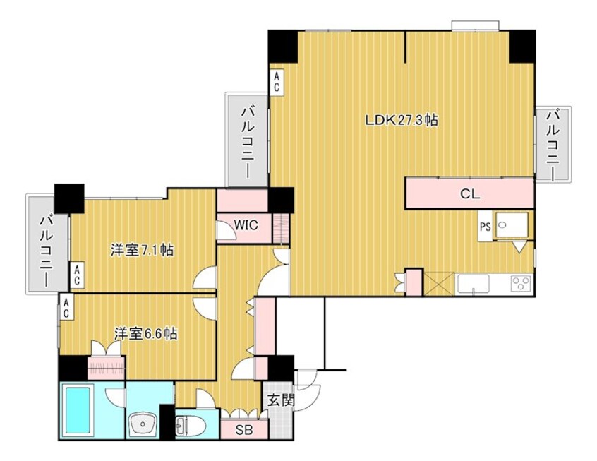 間取図 アメラックスビル