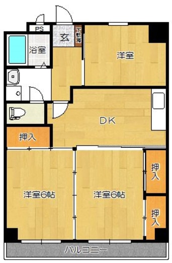 間取図 紫竹山ガーデンハイツ