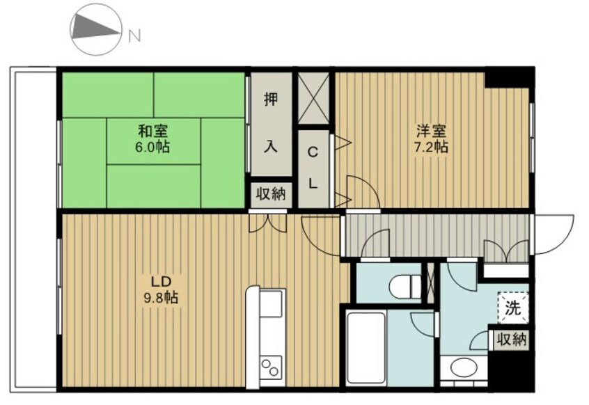 間取図 トゥールドゥソレイユ