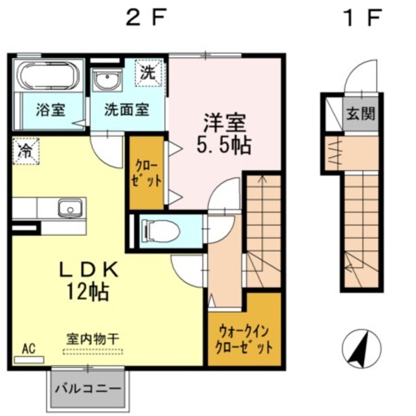 間取図 セジュール近江