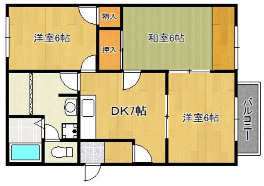 間取図 クレール上所II