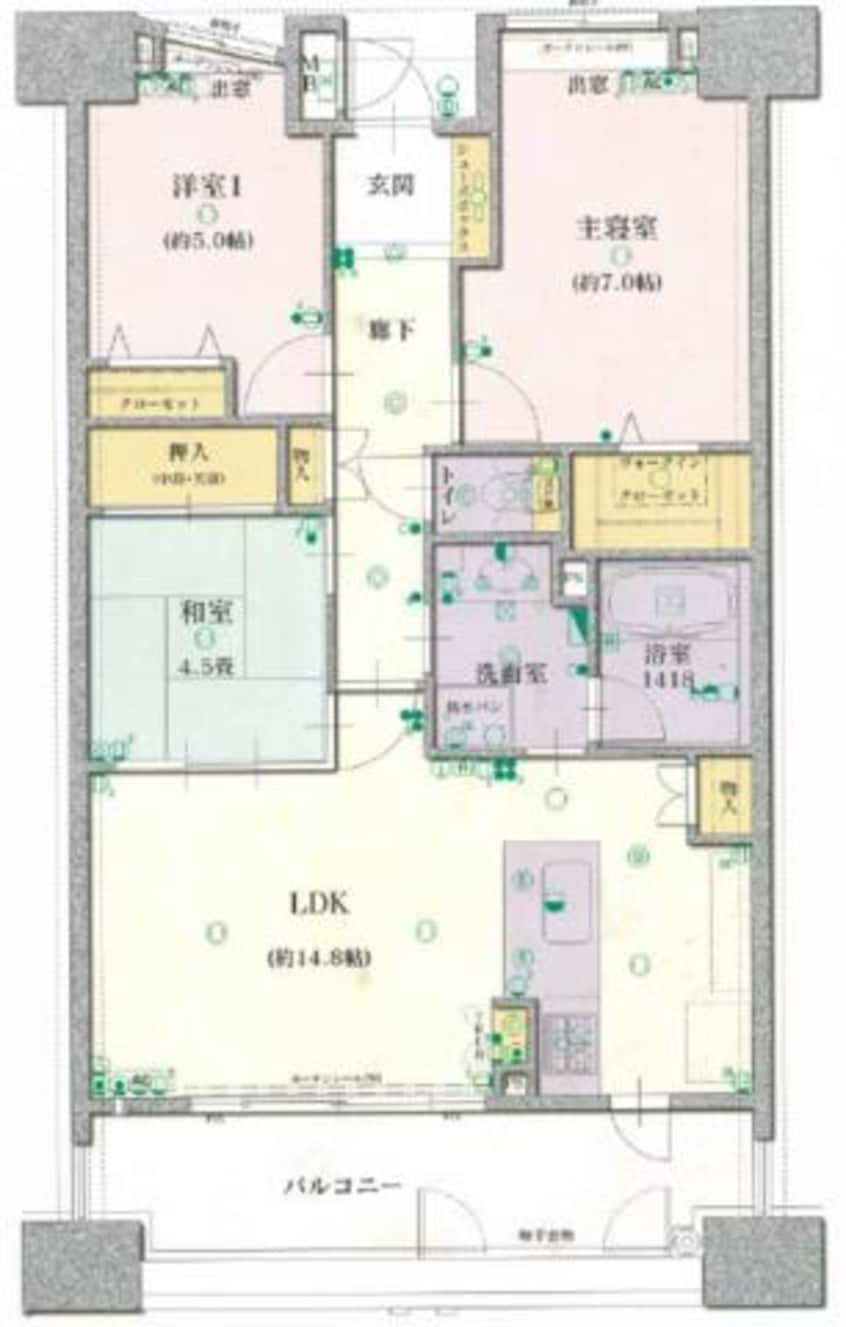 間取図 エイルマンション関屋アクアフォート