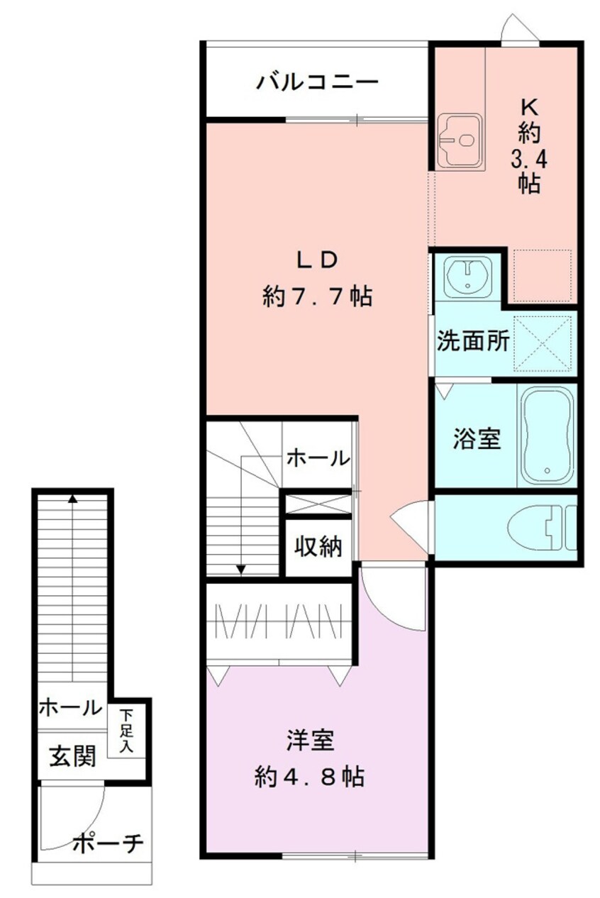 間取図 レジデンス堀之内南