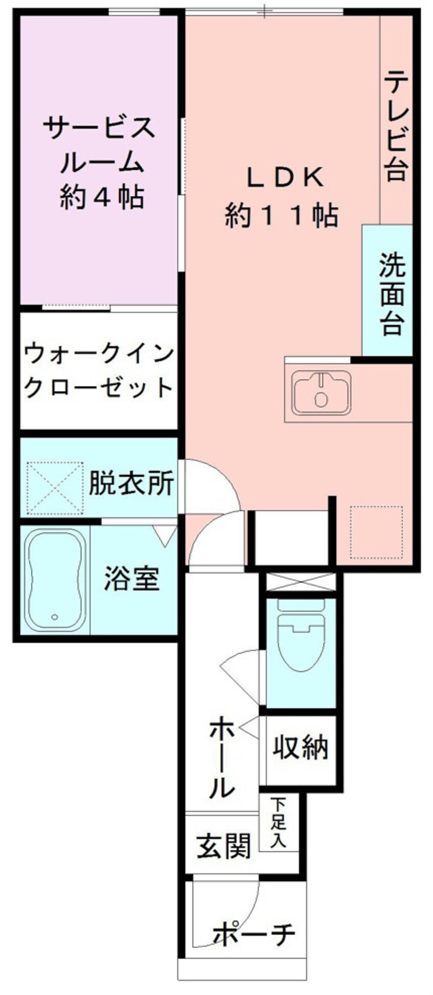 間取図 レジデンス堀之内南