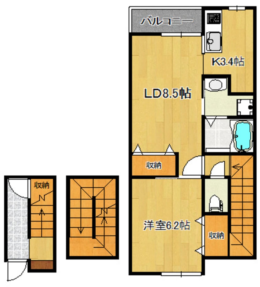 間取図 BUENA堀之内南3A棟