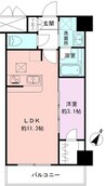 BUENA明石通 1LDKの間取り