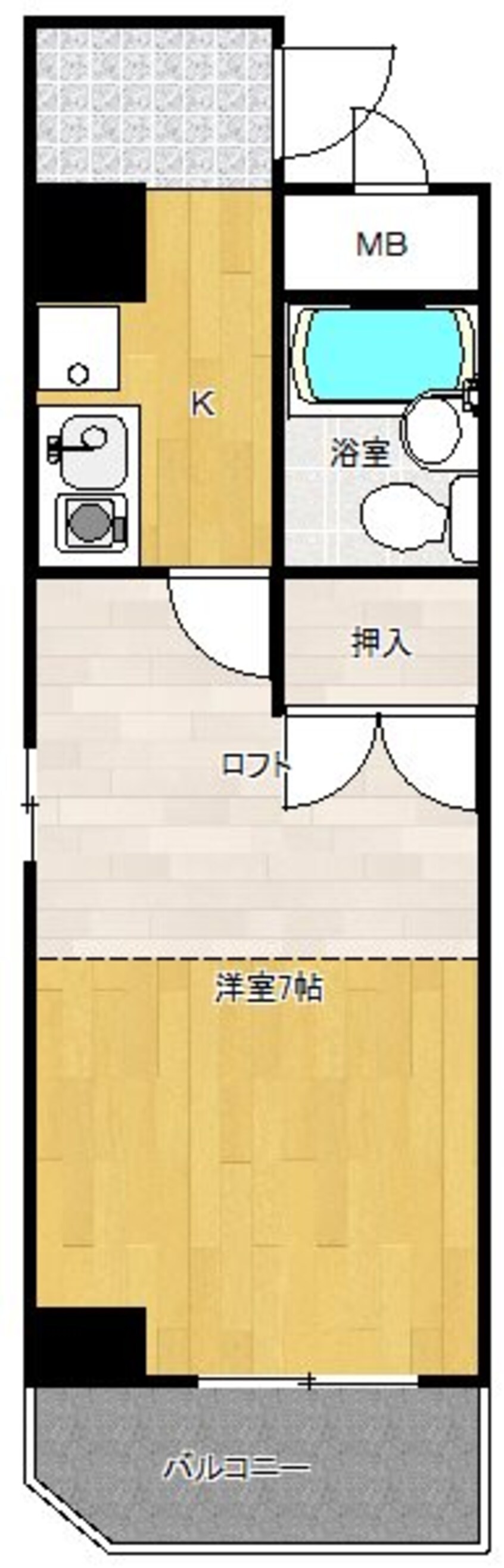 間取図 リバティープラザ天神尾