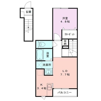 間取図 HILLS　MEJIRO