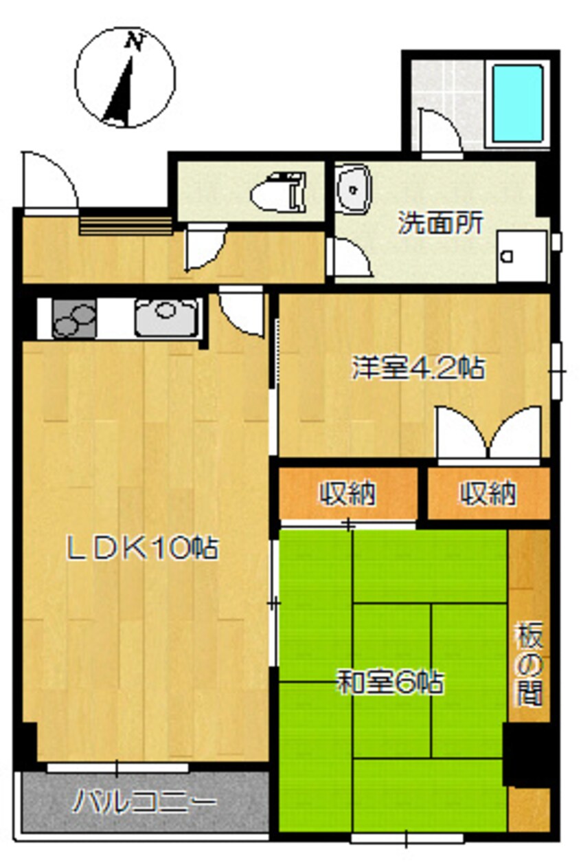 間取図 サンアイヒルズ東大通