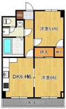 興和第二ビル 2DKの間取り