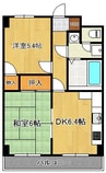 興和第二ビル 2DKの間取り