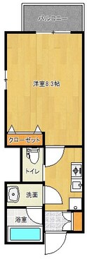 ヒルズ川端の間取図